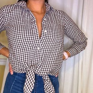 Madewell flannel top